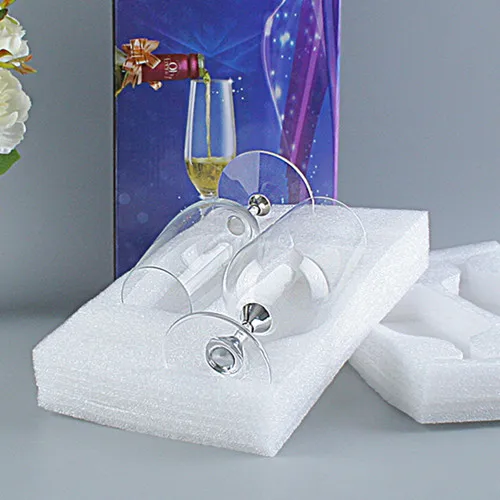 2pcs With Color Box Необычные кристалльный стенд пива Стекло набор, элегантный Бордо Форма вина Стекло, Свадебная вечеринка/Коктейльные Вечерние Стекло es, 390 мл 2 шт./компл - Цвет: 2pcs With Color Box