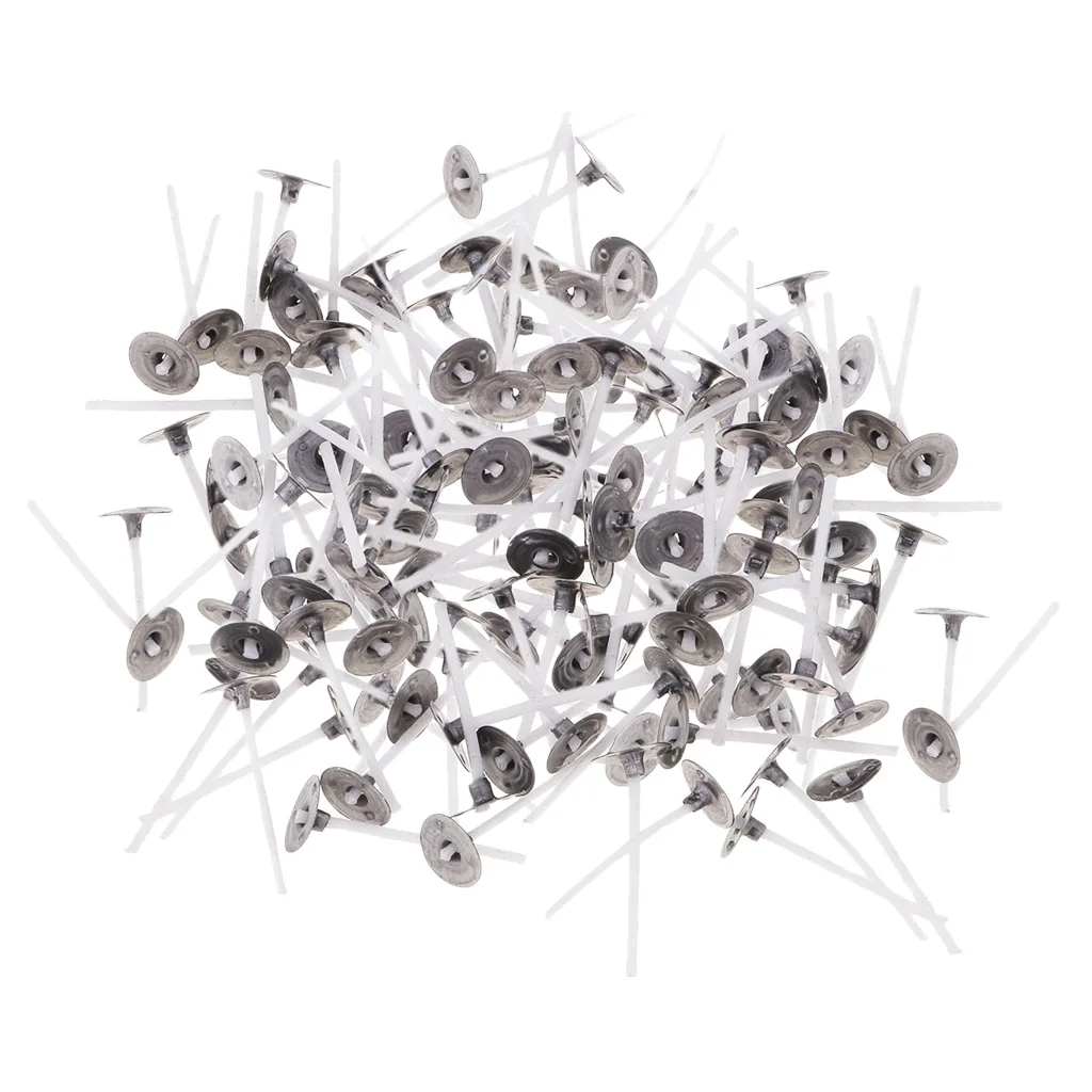 200x Pre Waxed Pre Tabbed Candle Wick Low Smoke Cotton Core For Christmas Wedding Party Scented Candle Making 2.5/3/3.5cm