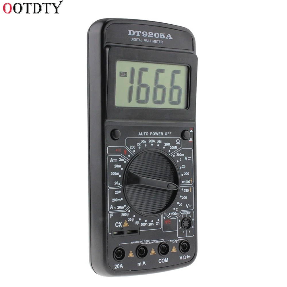 Цифровой мультиметр DT9205A Вольтметр переменного/постоянного тока амперметр