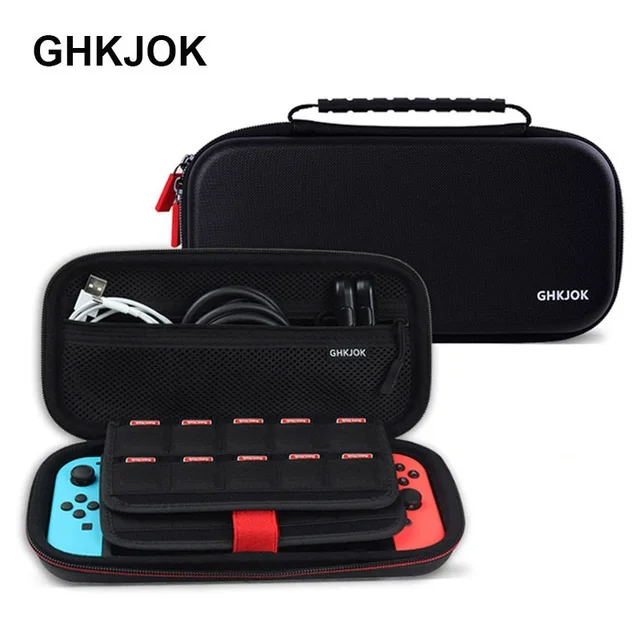 GUANHE чехол для наушников для nintendo переключатель, жёсткий защитный чехол и больше места для хранения 20 картриджи с играми, консоли