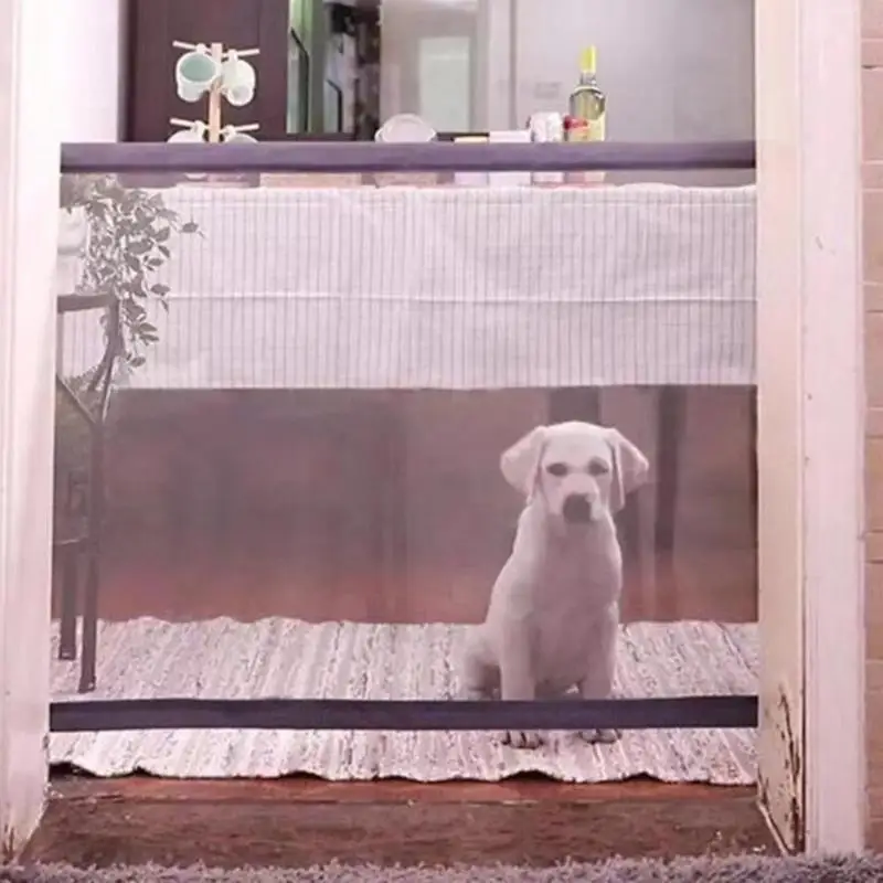 

Pet Barrier Portable Folding Breathable Mesh Net Portable Pet Dog Isolation Net Ramps Gates Enclosure Dog Safety Supplies L245