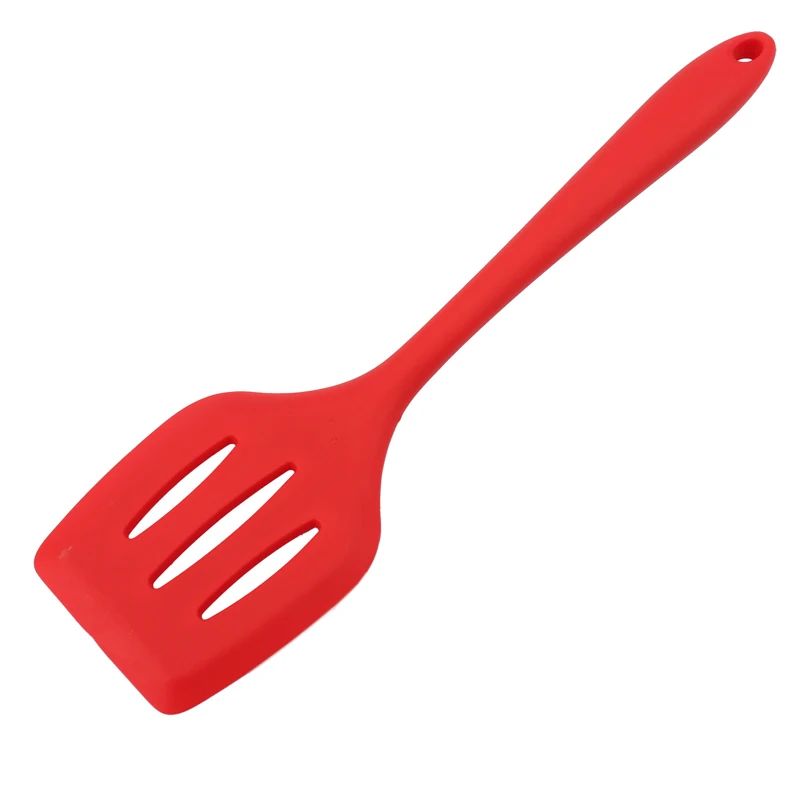 Silicone Slotted Turner Cooking Utensils Kitchen Spatula Slotted Pancake Turner Non-stick Frying Pan Pot Shovel Scoop Cookware