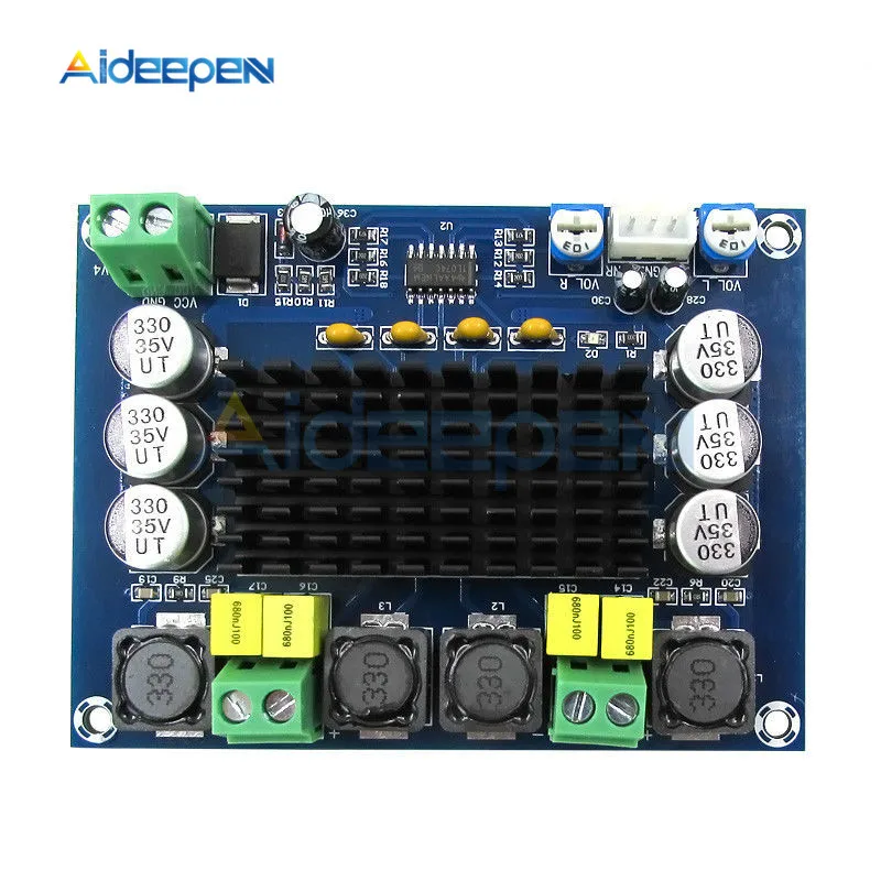 TPA3116D2 XH-M543 2*120 Вт двухканальный стерео высокой мощности цифровой аудио усилитель