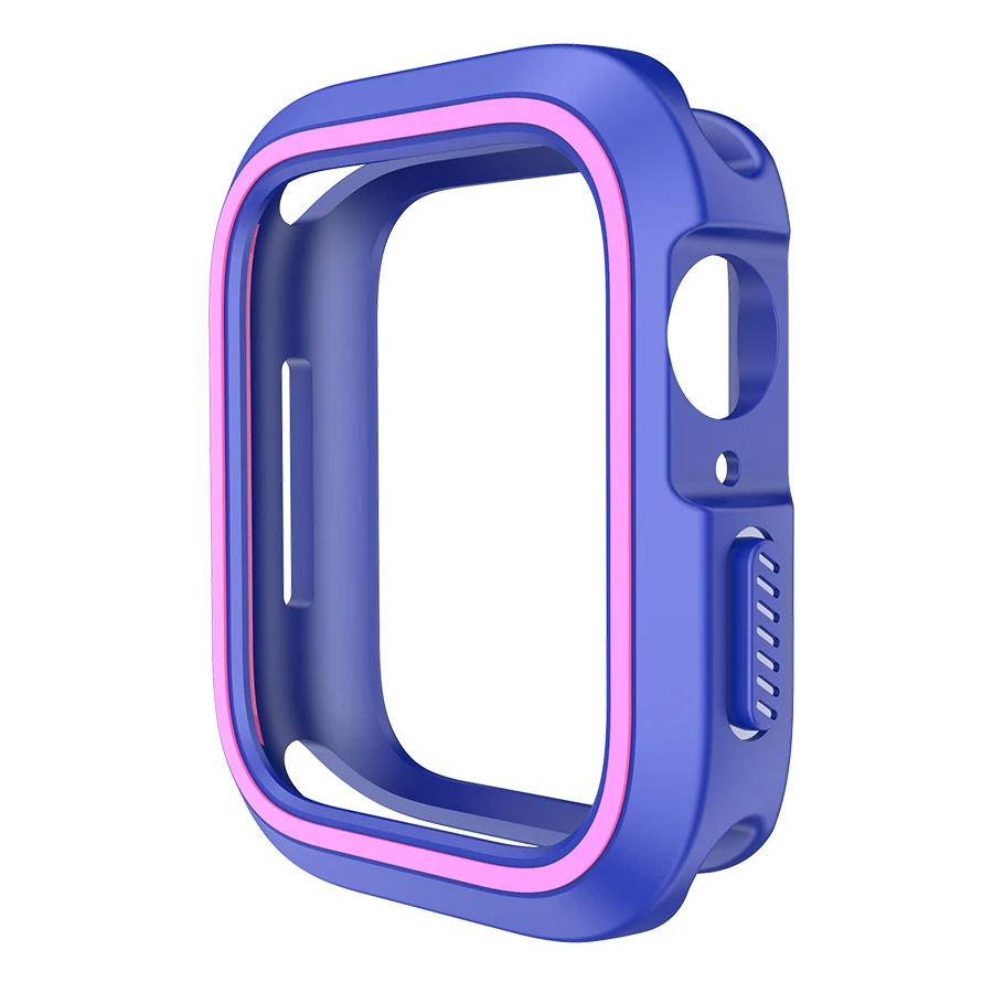 Ithuriel для Apple Watch 4 3 чехол Универсальный защитный чехол s для iwatch серии 4 серии 3 Чехол Мягкий тонкий 44 мм 40 мм 42 мм 38 мм - Цвет ремешка: Blue Pink