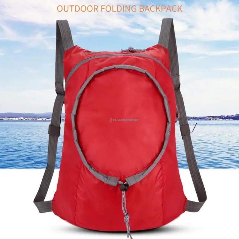 

New Foldable Portable Unisex Waterproof Backpacks Outdoors Shoulder Bags Lightweight Travel Camping Sports Shoulder Bag