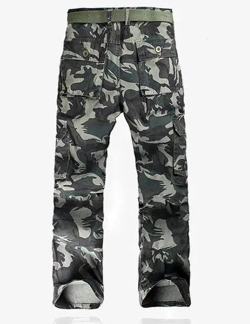 Мужские камуфляжные военные брюки карго тактические брюки Pantalones комбинезоны армейские Тренировочные Брюки Походные Брюки Большие размеры - Цвет: camo 2