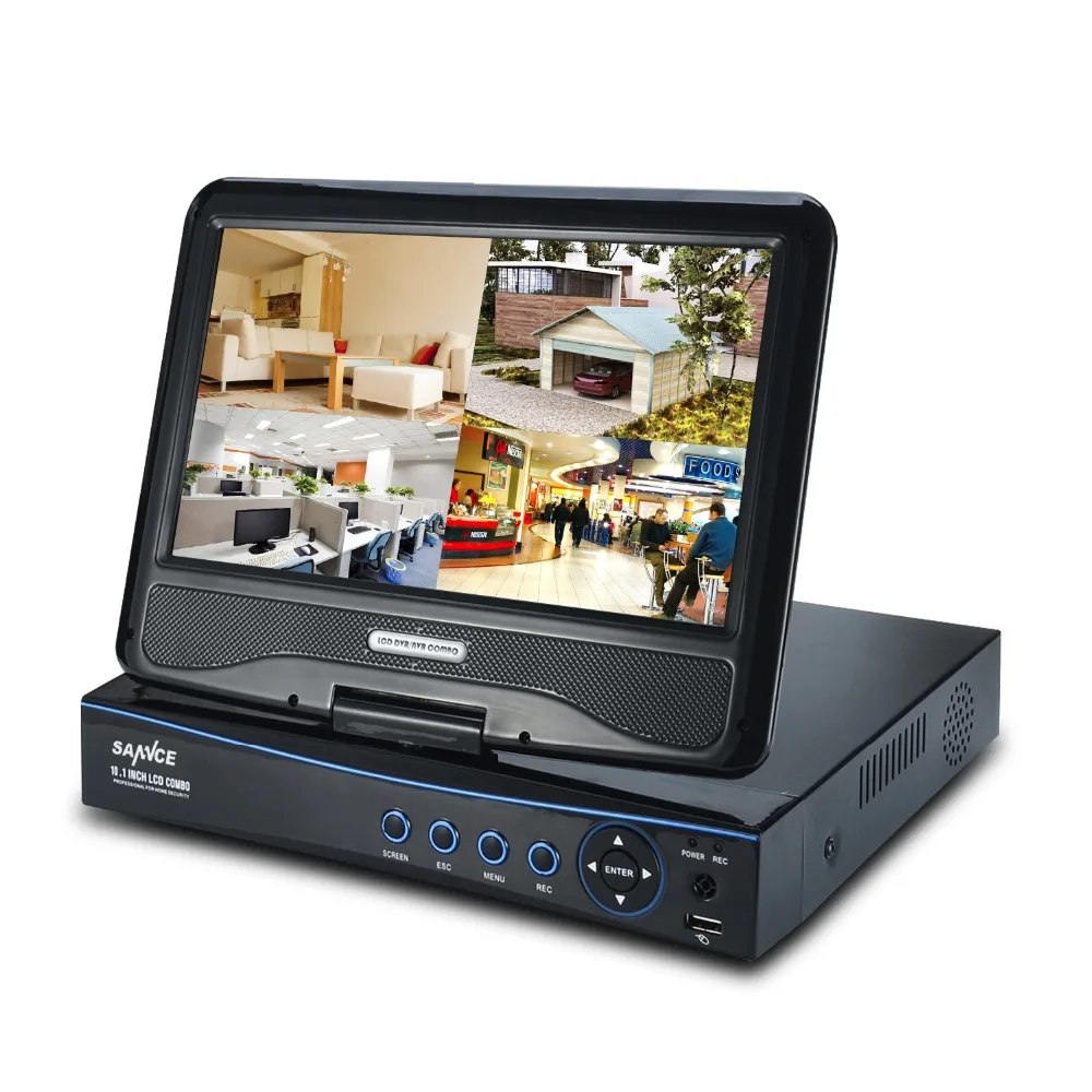 

SANNCE 720P HD 8CH 10.1" LCD Monitor DVR P2P Home Video CCTV Surveillance System