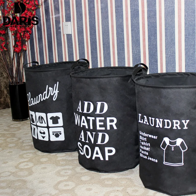 SDARISB Organizer Collapsible Fabric Laundry Basket Foldable Canvas