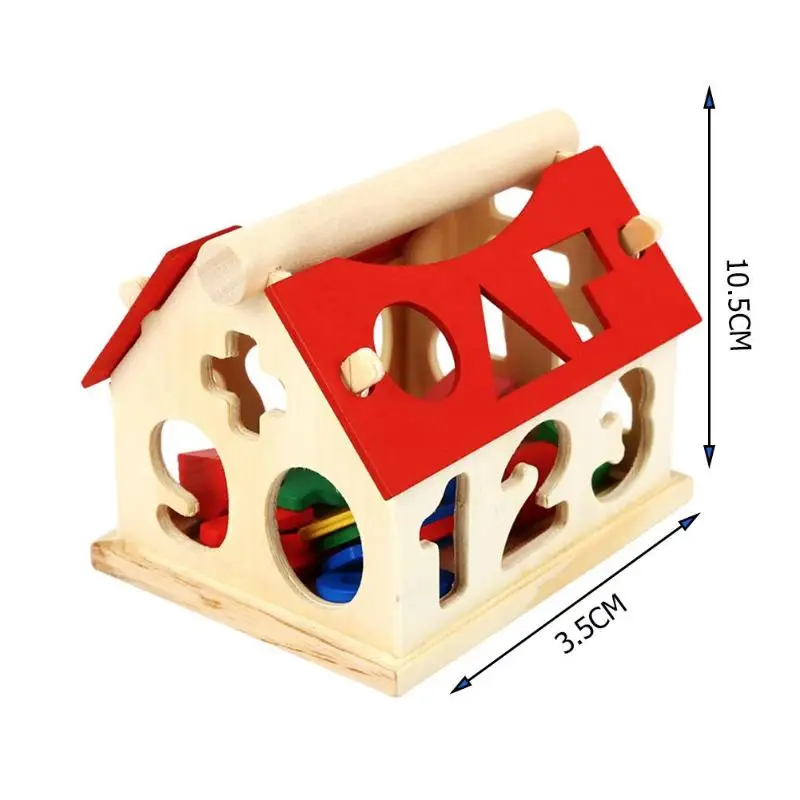 Деревянный пазл строительный блок игрушка мудрость дом Цифровая форма образовательные игрушки мульти-функциональный разборка