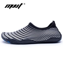 Босоножки mvvt плюс Размеры летняя водонепроницаемая обувь мягкие Спорт на открытом воздухе Быстросохнущий Аква Мужская обувь шлепанцы для Плавания