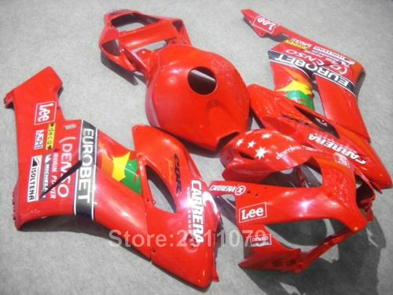 Новинка Лидер продаж комплект обтекателей для Honda CBR1000RR 04 05 красных 2004 2005 GB54 |