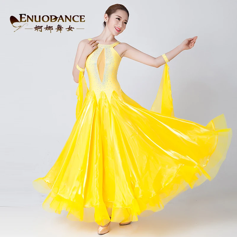 7 видов цветов платье для бальных танцев на заказ|ballroom dance competition dresses|standard ballroom