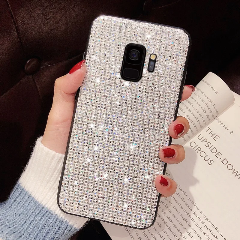 

Fashion Bling Phone Case for Samsung Galaxy S10 Plus S10e S8 S9 S7 Edge Glitter Phone Coque Cover Bling Shell Cover