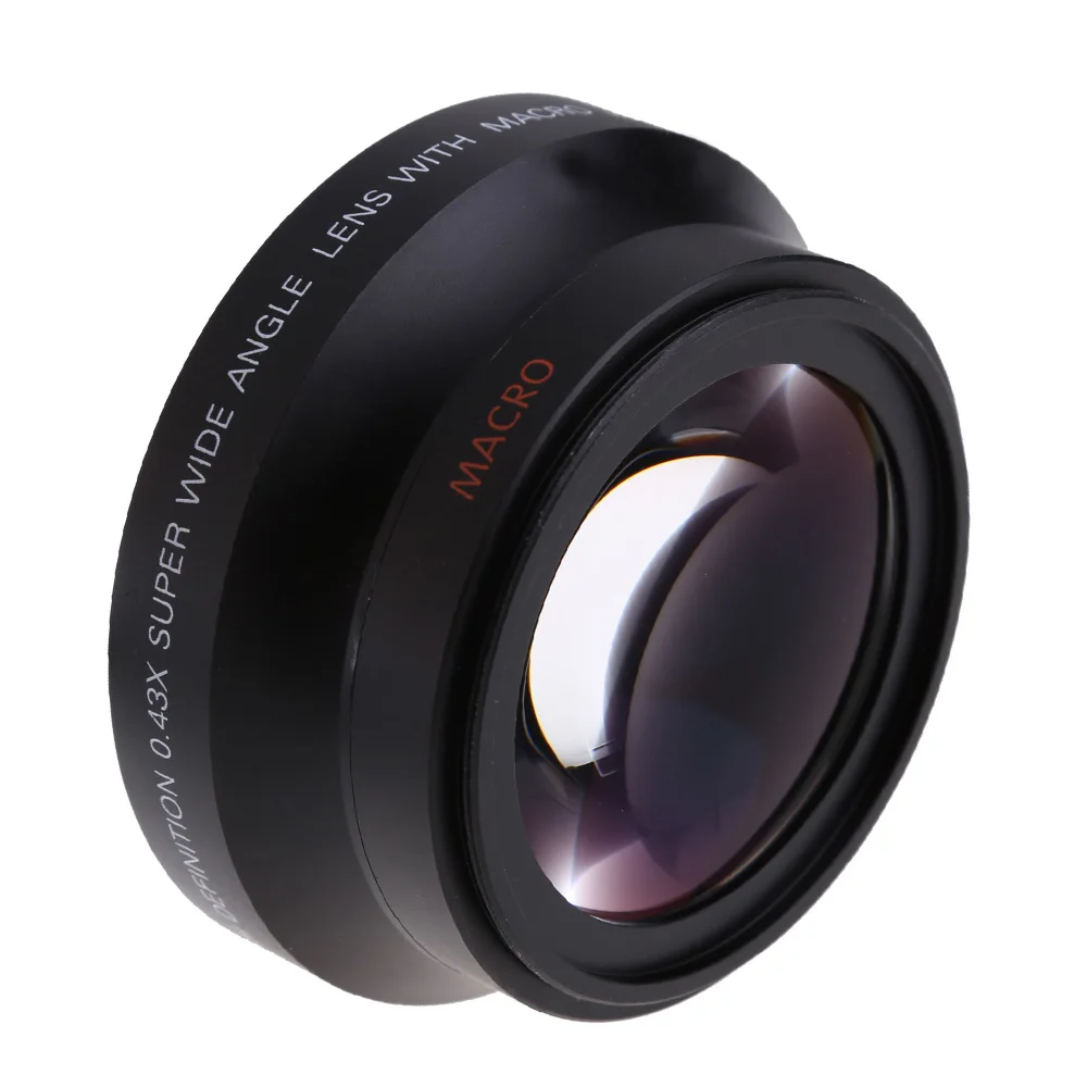 67 мм Цифровая камера HD 0 43 × широкоугольный объектив для Canon Rebel T5i T4i T3i 18 135 17 85 и Nikon