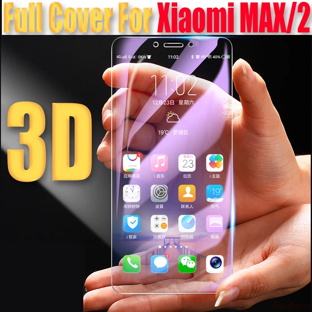 3D full coverage Tempered glass For Xiaomi MAX Anti radiation Full