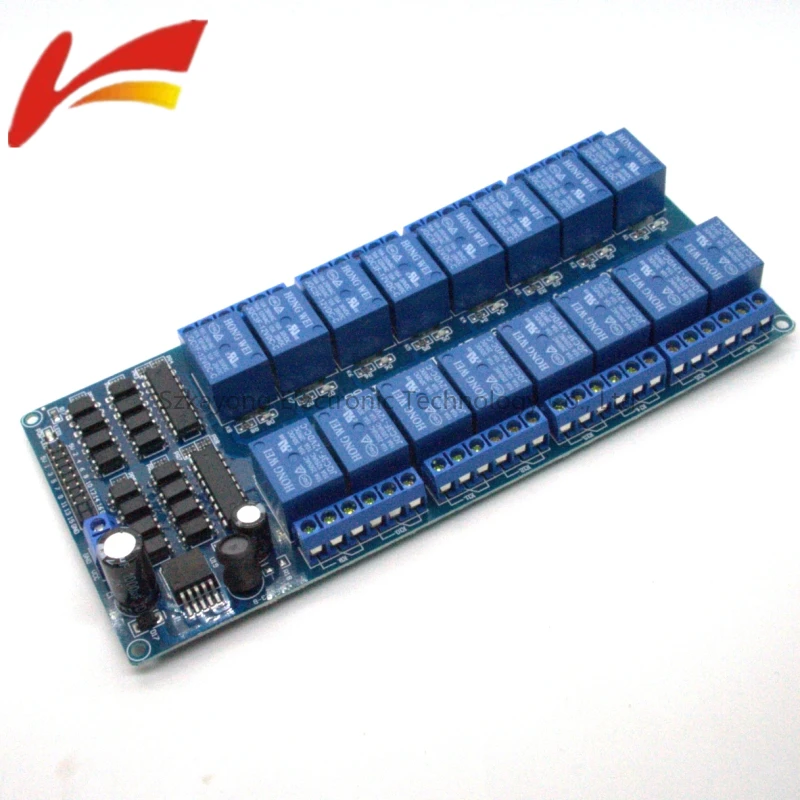 

1pcs 12V 16 Channel Relay Module ARM PIC AVR DSP Electronic Relay Plate Belt optocoupler isolation