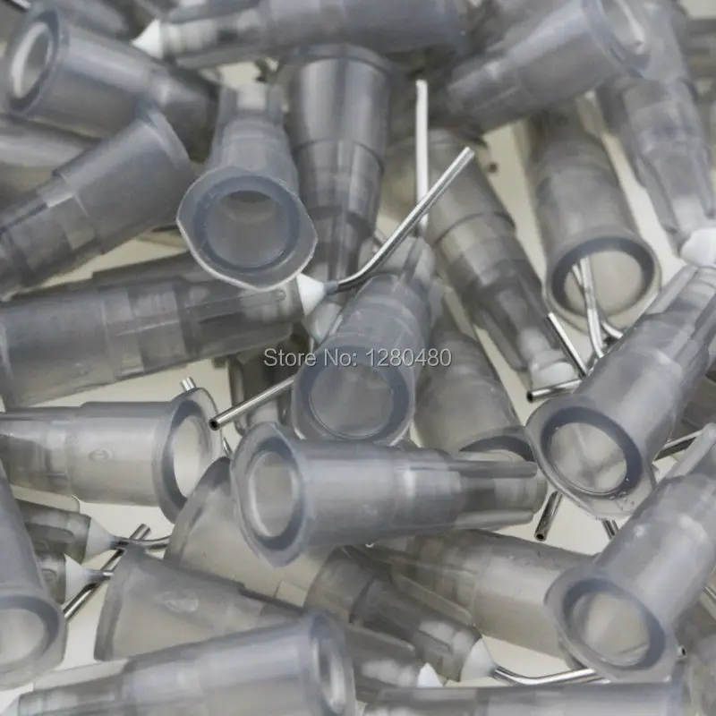 

100 Pcs/Lot Dental Materials Bent Needle Tips 22 Gauge Irrigation Gray Liquid Delivery Wash Tips Dentist Prudcuts