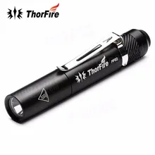 ThorFire PF03 110LM 3 modes LED Pen Flashlight Super Bright Mini LED Pen Light for Pocket light Torch with clip By AAA Battery