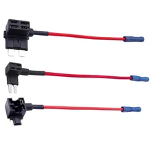 Горячая 12 В Размер Автомобильный держатель предохранителя добавить-а-цепь Копилка назад предохранитель кран адаптер с 10A Микро Мини стандарт ATM лезвие предохранитель