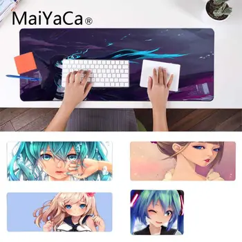 

MaiYaCa Beautiful Anime Blue Eyes Anime girl Laptop Gaming Mice Mousepad Large Lockedge Mouse pad PC Computer mat