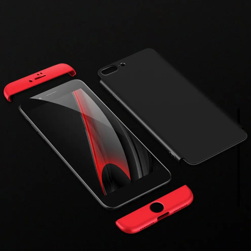 

Ultra Thin 360 Protective Phone Case Shell Shockproof Matte PC Hard Back Case Cover For iPhone 7 Plus Smart Phone