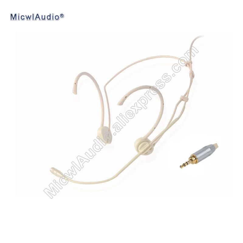 

Pro Headset Conference Microphone 3.5mm External Lock Plug connector Beige