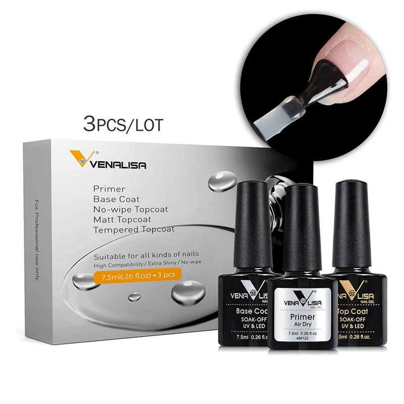  #61508 Venalisa Easy Soak Off Gel Nail UV LED Lamp Gel Polish 60 Colors Semi Permanent Gel Varnishe