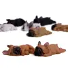 2 pouces PVC dormir couché chien bouledogue français poupée Figurine jouet voiture décor à la maison chien modèle jouets pour enfants ► Photo 1/6