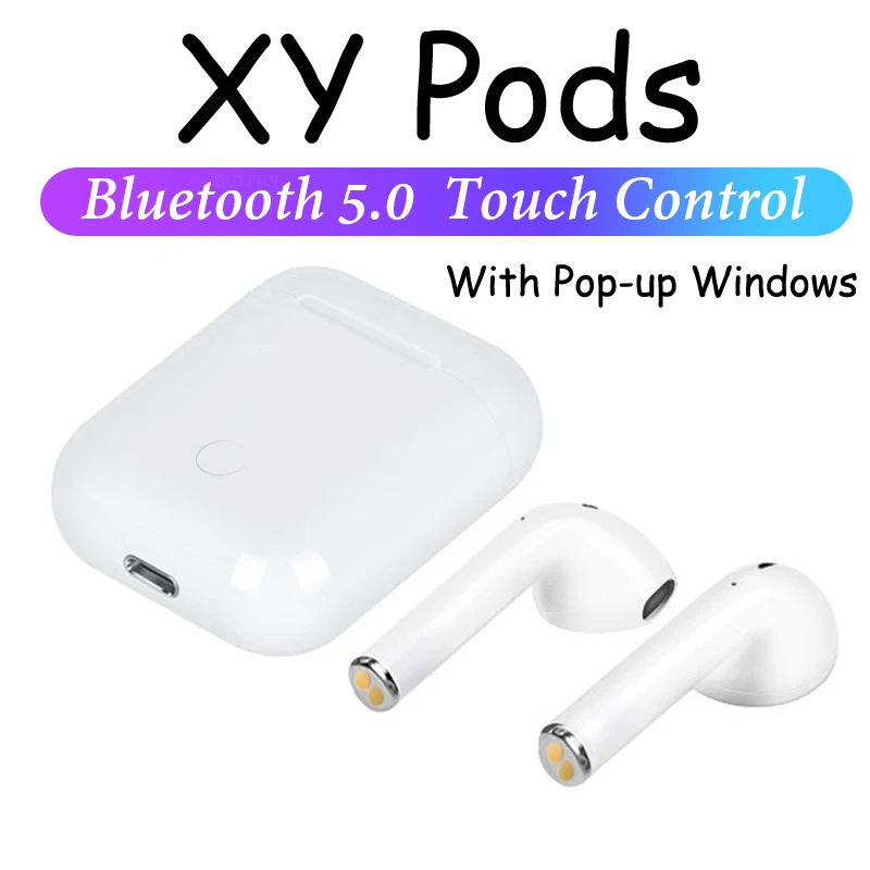 

XY Pods W1 Chip TWS Wireless Earphones Bluetooth Earphone 3D Touch Control Earbuds Air 1:1 Pods With Wireless Charge PK i12 i11