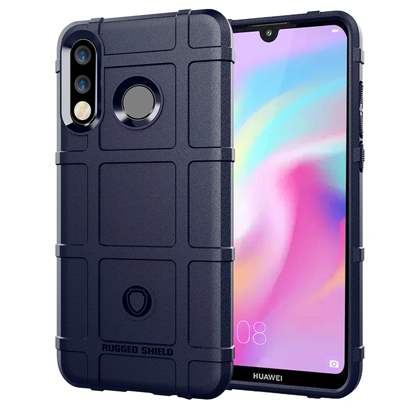 Углеродного волокна Защитный чехол для huawei P20 P30 Коврики 10 20 Lite Pro Nova 3 3i 3e 4 Honor 8A 8C 8X MAX 10i Lite V20 P Smart плюс - Цвет: Blue