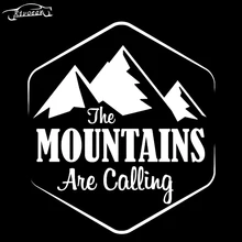 

14.3cm*15.8cm The MOUNTAINS Are Calling Exquisite Vinyl Car Sticker Vivid Window Decal