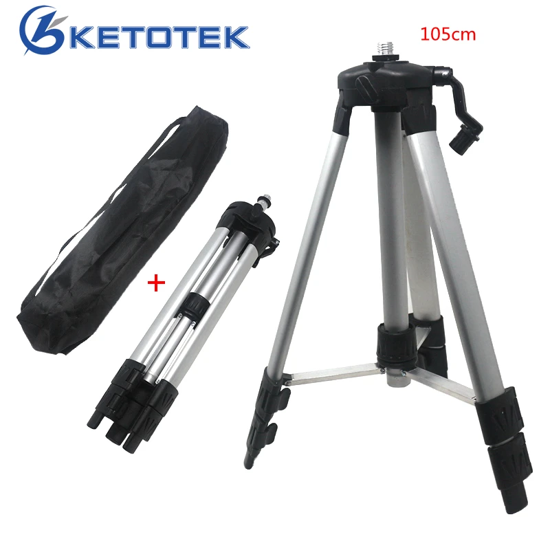 

105cm 5/8'' Aluminum Adjustable Laser Level Tripod Nivel Laser Professional Carbon Tripod for Laser Level