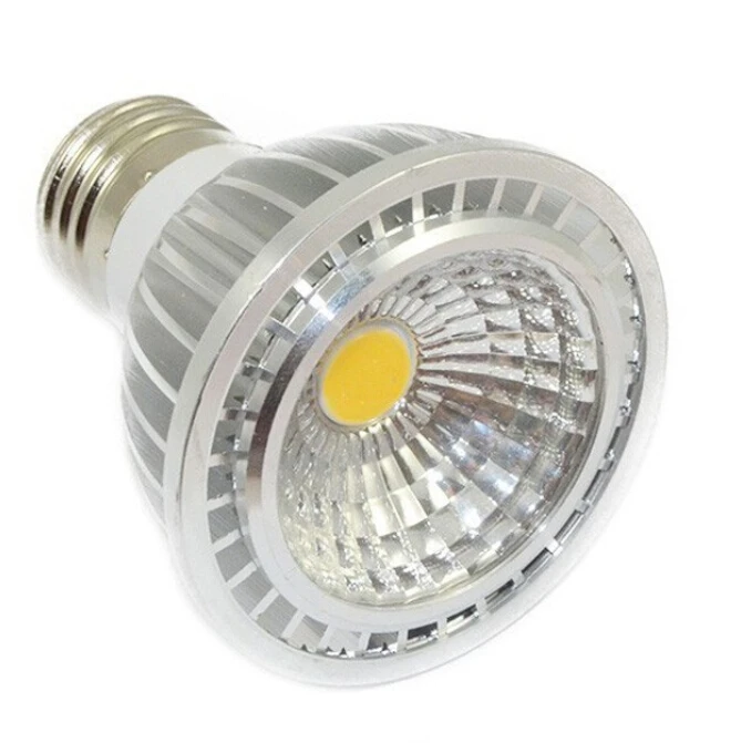 Высокая мощность E27/GU10/MR16 9 Вт 12 Par20 110В 220В CREE COB Светодиодная лампа с регулируемой