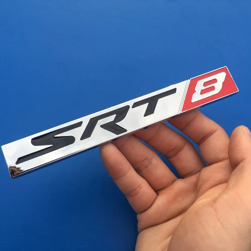 1 шт. 3D металлический SRT6 SXT6 SRT8 SXT8 Задняя эмблема на багажник наклейки для автомобиля Наклейка для DODGE JEEP - Название цвета: style 5