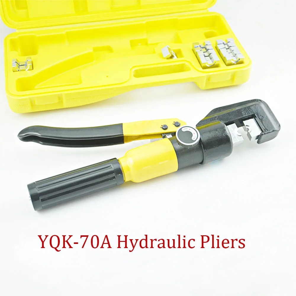 

Hydraulic Crimping Tool Hydraulic Crimping Plier Hydraulic Compression Tool YQK-70 120 240 300 A Range 4-70MM2 Pressure 5-6T