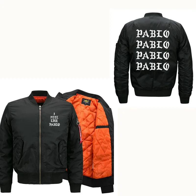 

New design fashion i feel like pablo jackets men fashion Autumn winter pablo jacket Plus size 5XL 6XL