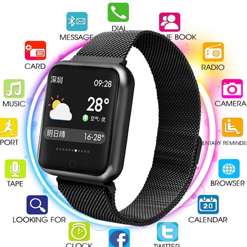 

2019 New smart bracelet for xiaomi band3 huawei honor band 2 smartbandwith heart rate monitor blood pressure activity tracker