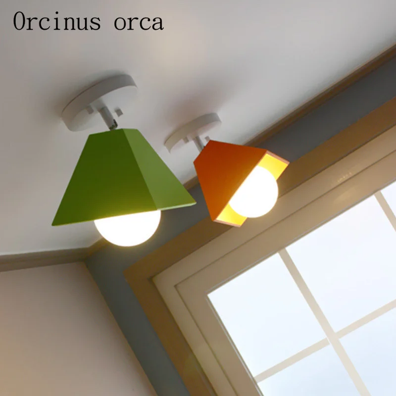 

Nordic creative LED small ceiling lamp aisle hallway cloakroom balcony corridor lights Postage free