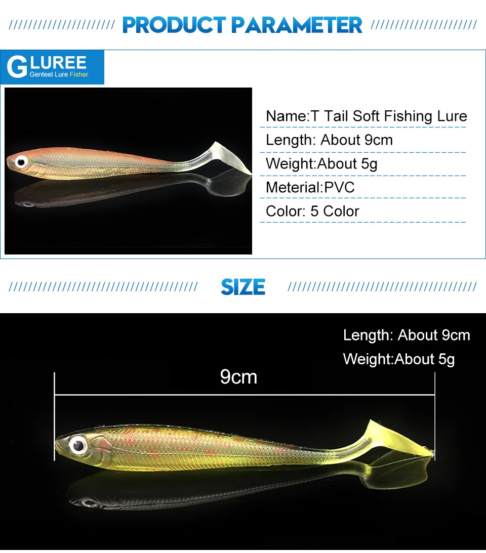 GLUREE-5PcsLot-9cm-5g-T-Tail-Soft-Fishing-Lures-PVC-Emulational-Fish-Soft-Bait-Fake-Artificial-Bait-Salt-Water-Fishing-Tackle_03