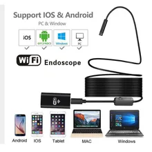 

8MM WiFi Endoscope Camera Waterproof IP67 Inspection Snake Mini Camera USB Borescope for Car for iphone & Android Smartphone