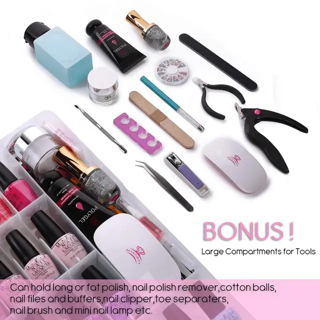 Alternative view of 48/60 Bottle Nail Polish Holder w/Tools Storage