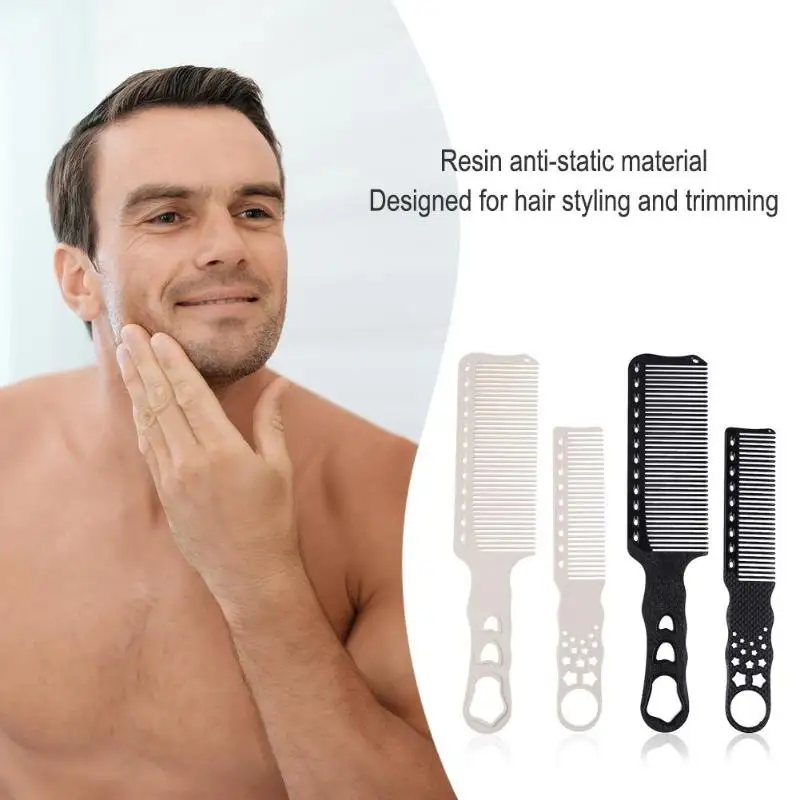 Профессиональный салон расчески для волос Антистатические пластиковые полимерная расческа для мужчин и женщин для укладки волос плоские расчески парикмахерские инструменты для укладки волос