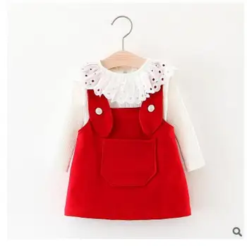 

208 Spring New Girls Skirt Baby Sling Dress Spring Vest Skirt New Baby Girl Beautiful Girl Candy Princess Set Free Shipping