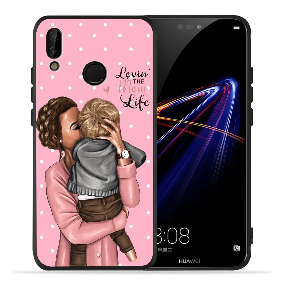 Модный чехол Super Mama mouse Dad girl boy Baby для huawei P20 Lite Pro P30 Lite Pro P8Lite P9Lite P Smart P10 Lite - Цвет: 06