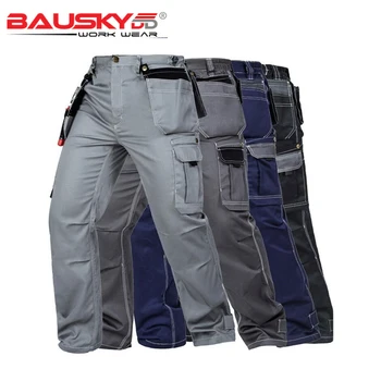 

Men's Working Pants Multi-pockets Wear-resistant Mechanic Repairman Pants Workwear Trousers Full Size XXS-4XL Free Ship B218
