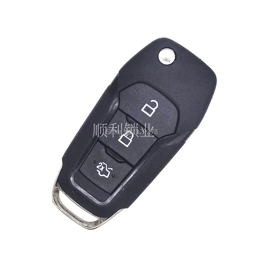 Чехол для дистанционного ключа с 3 кнопками подходит Ford Mondeo Fusion 2015 2017|for ford|for ford