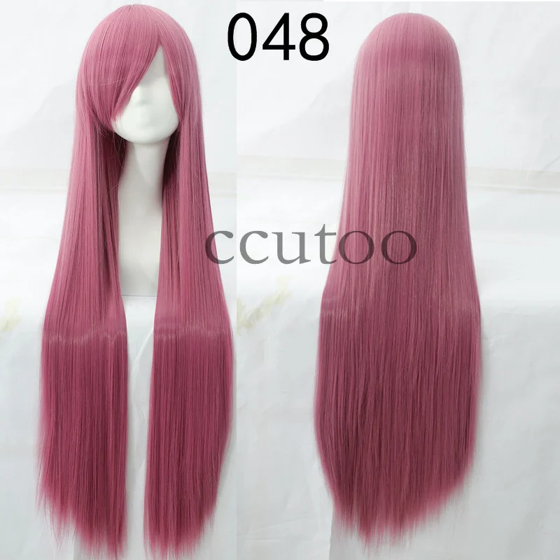 Ccutoo 100 см длинные прямые синтетические волосы высокая температура косплей парики 82 цвета доступны - Цвет: #17
