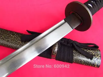 

HANDMADE JAPANESE GROOVE FOLDED STEEL SAMURAI KATANA SWORD SHARP DAMASCUS BLADE FULL TANG