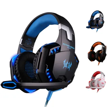 

Gaming Headset Earphone Wired Gamer Headphone Stereo Sound Headsets with Mic LED light for Computer PC Gamer Z606