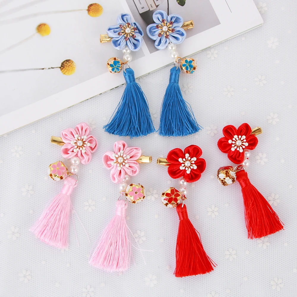Girls Children Kids Flower Bridemaid Wedding Bow Princess Party Hair Clip Pin